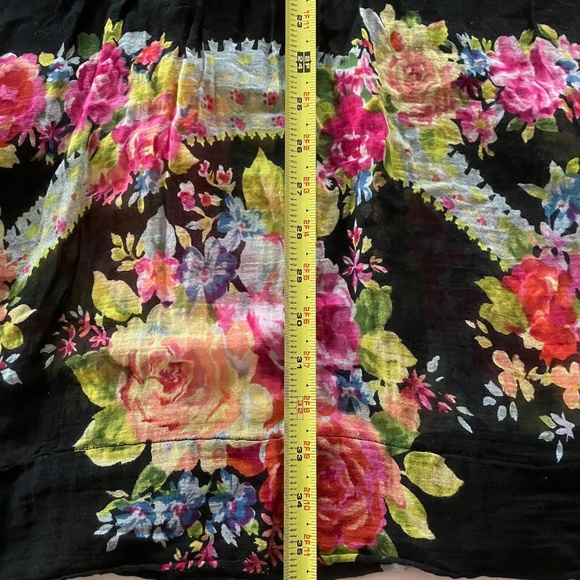 ISABEL MARANT LIGHT BLACK FLORAL DRESS (OR TUNIC) US SIZE 6 8 or 10 - Picture 4 of 6